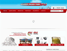 Tablet Screenshot of metalurgicaoli.com.br